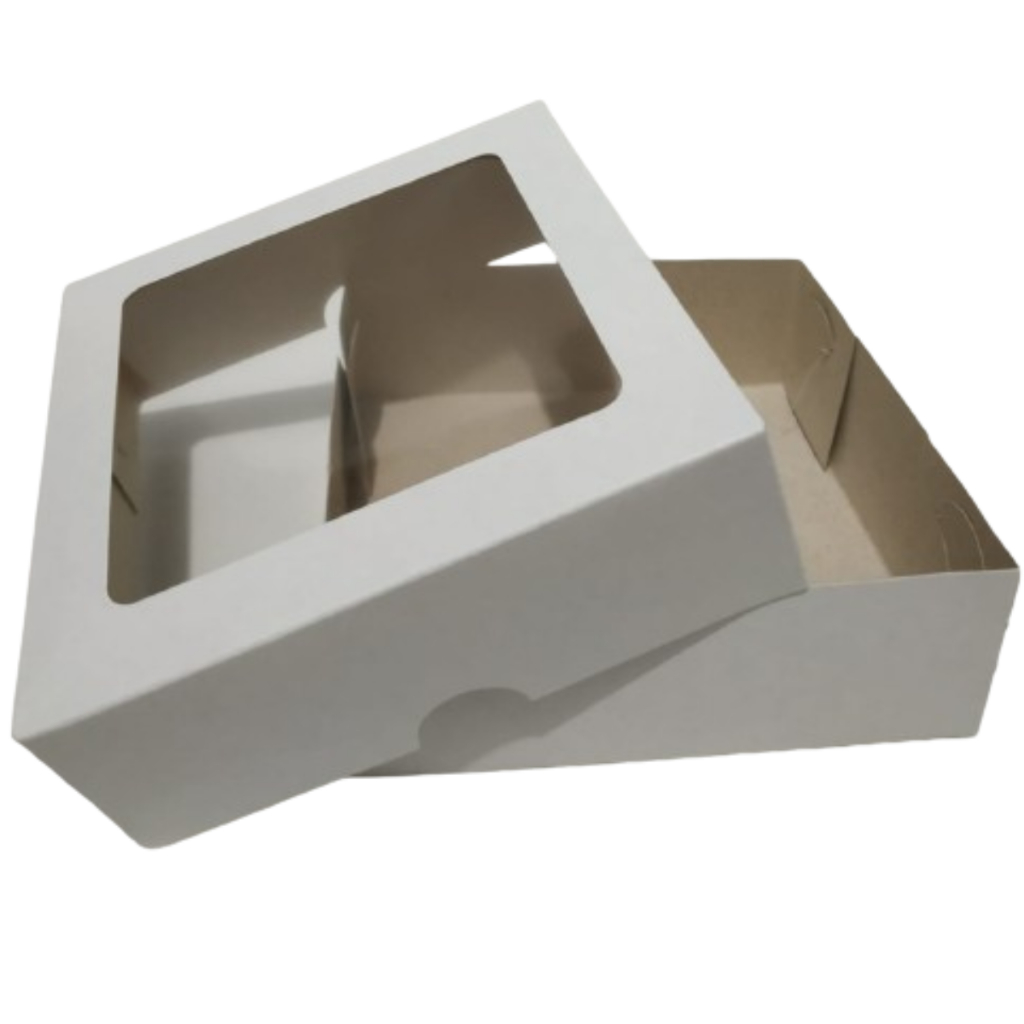 Kit 40 caixas para presentes, com ou sem visor 12x12x4 em Oferta na Shopee