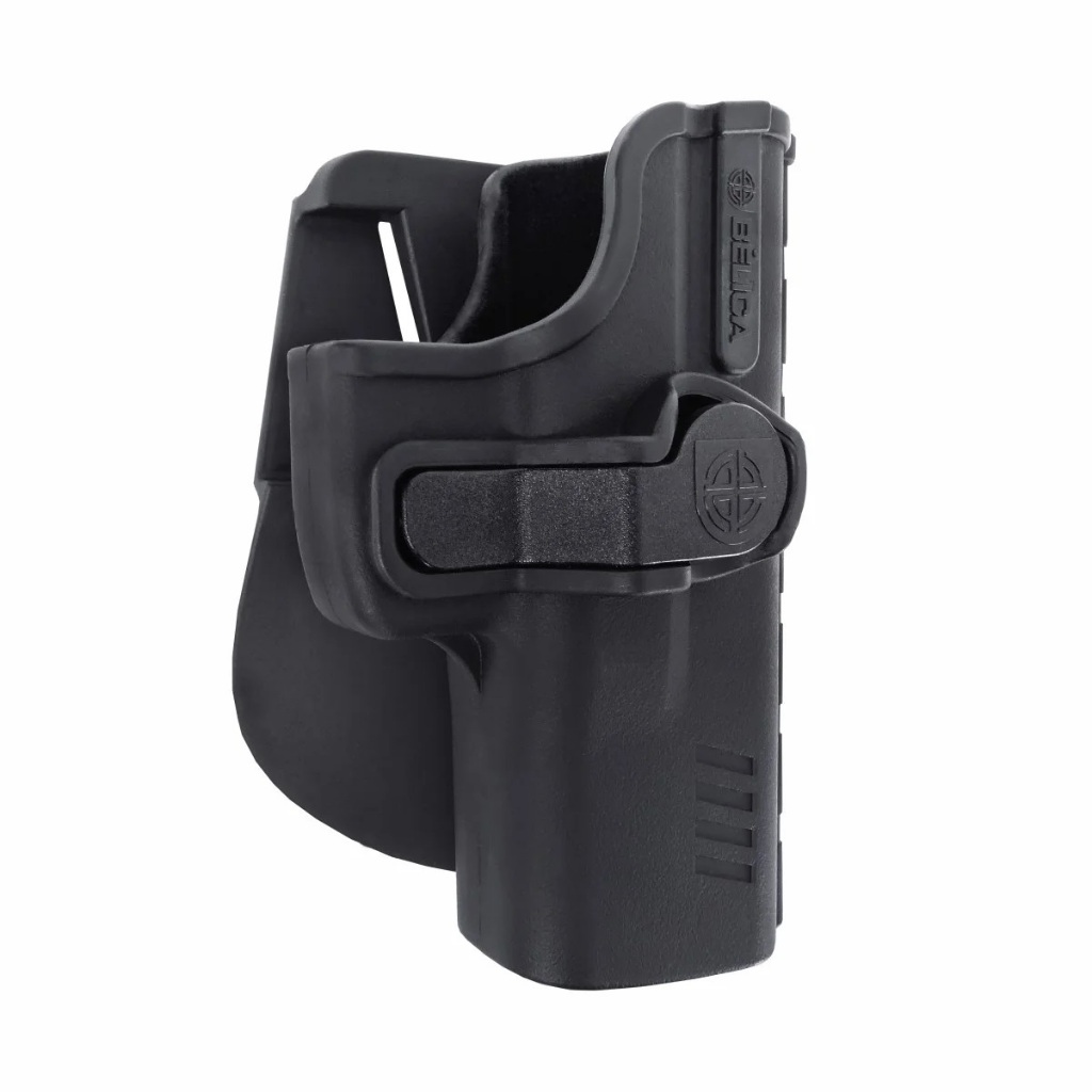 Coldre PRO SR Paddle 1 Aba em Polímero Preto | Coldre Tático Pistola | Taurus G2C G3 TH9 PT 24/7 809 838 | Tisas PX9