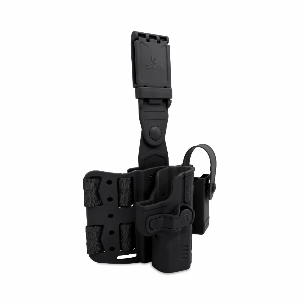 Coldre Tático PRO SR  Coxa Taurus G2C G3 TH9 TX22 PT 24/7 809 838 845 | Tisas PX9 | Polímero