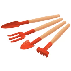 Conjunto de Jardinagem Tramontina 4 Peças Pazinhas Garfinho e Ancinho 78104/801