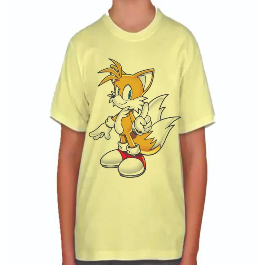 Camiseta Infantil Sonic Menino e Menina, blusa infantil — imagem 2 de 2