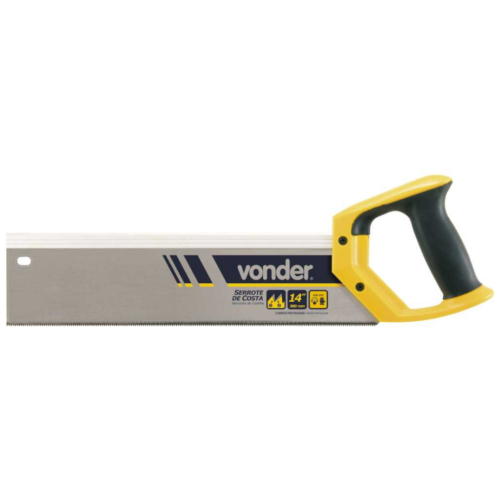 Serrote De Costa 14" Para Caixa Meia Esquadria Forro Vonder
