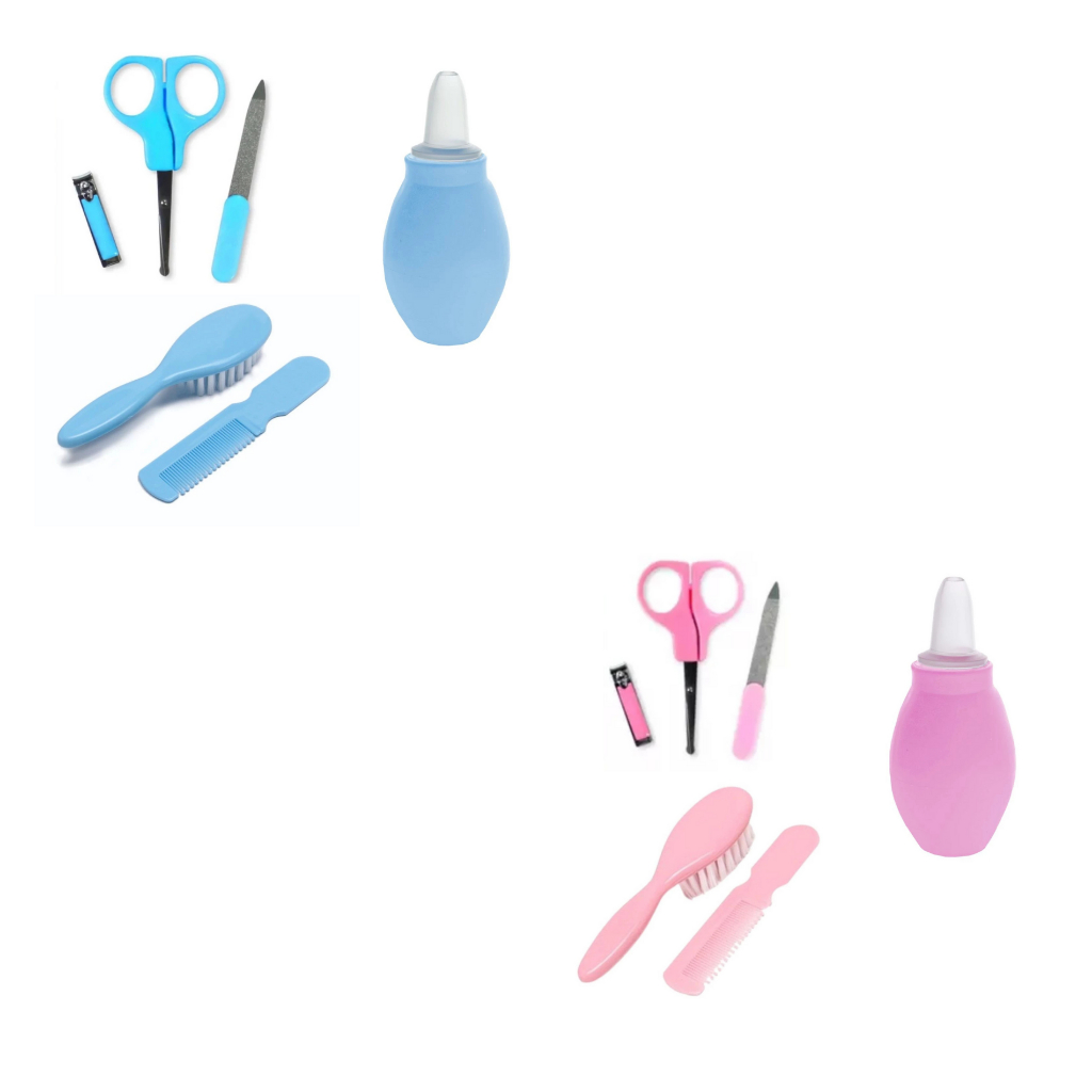 Kit Maternidade 6 Peças Higiene Cuidados Bebê Recém Nascido Essencial 6 Peças Cuidados