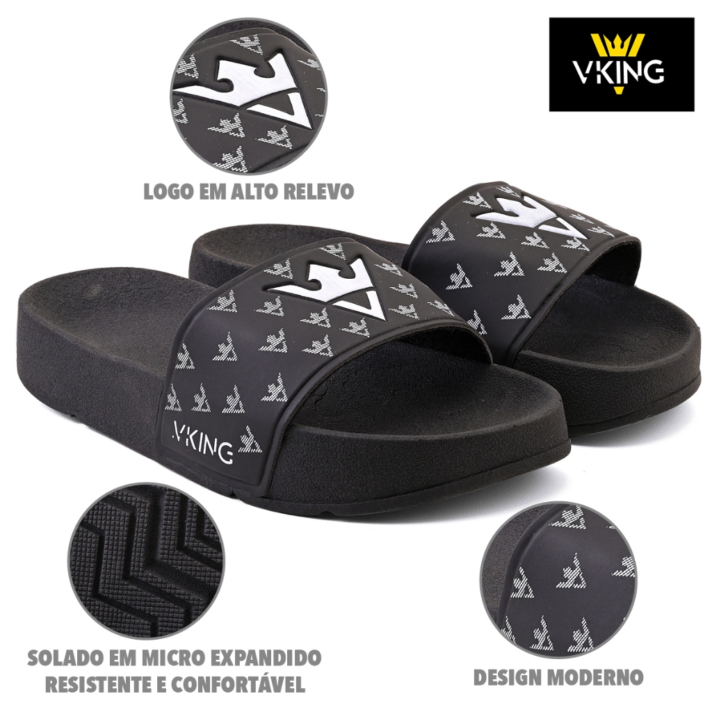 Chinelo Slide Infantil Sandália Macio Vking PB do 26 ao 33