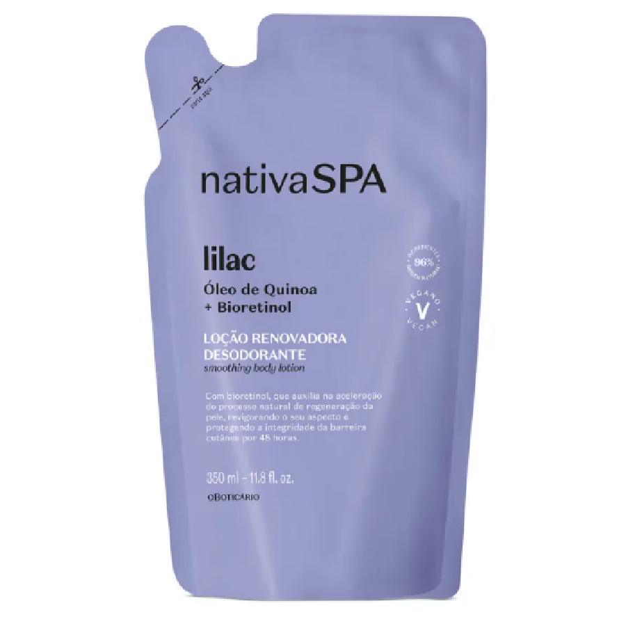O BOTICÁRIO - NATIVA SPA HIDRATANTE CORPORAL REFIL LILAC