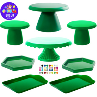 Kit Mesa de Festa- 1 Boleira Cake Slim 17cm , 2 Mini Cake Slim , 1 Boleira Cake Renda 19cm , 2 Mini Sextavada e 2 20x13 em Oferta na Shopee