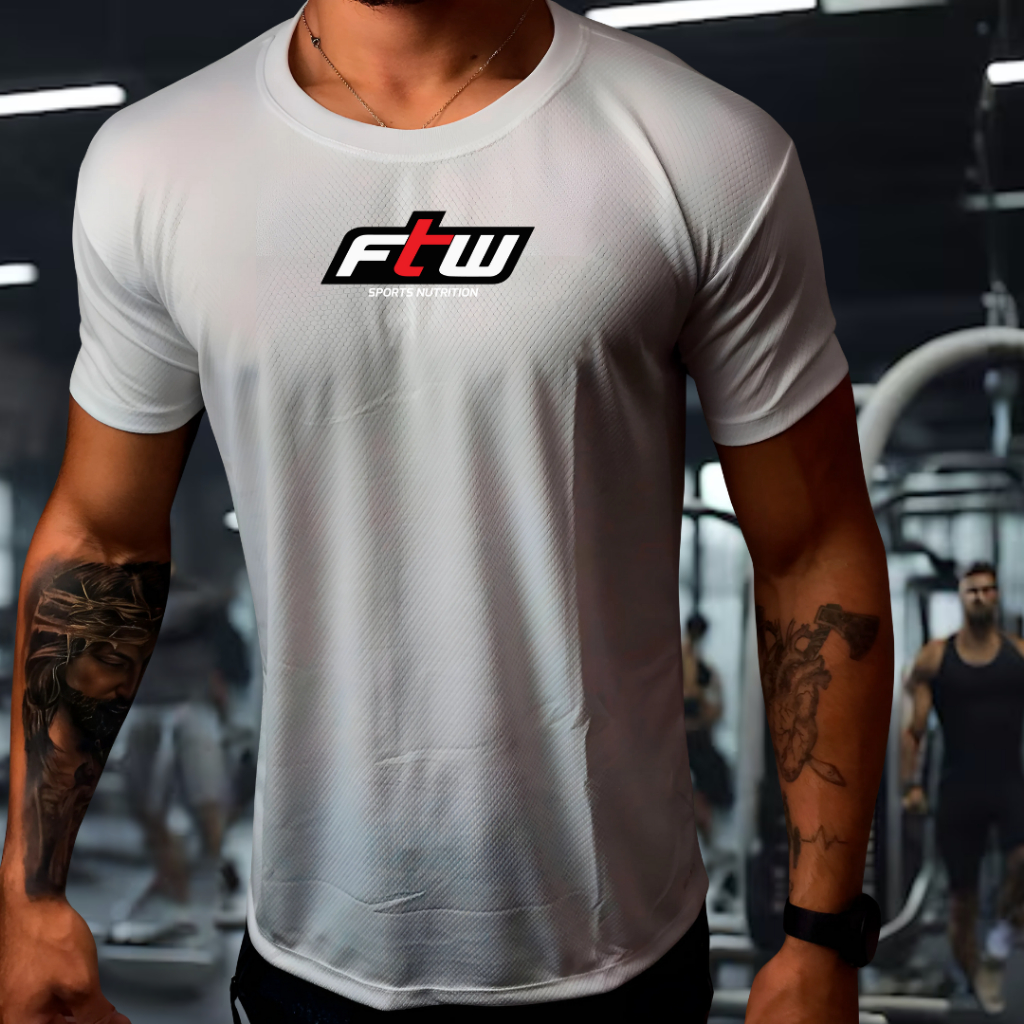 Camisa Dry Fit Masculina Modelo Ftw 01, Academia, Corrida,CrossFit,Ideal Treinos Intensos
