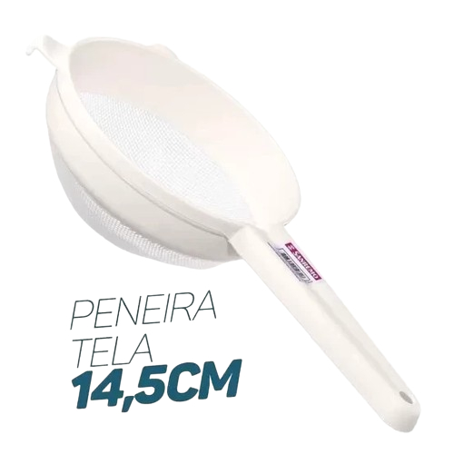 Peneira Tela Nylon Plastico 14,5cm - Sanremo