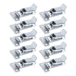 Kit 10 Fecho de Aço Engate Rápido Pressão Zincado Pequeno 4Cm Fe/e8 Promo