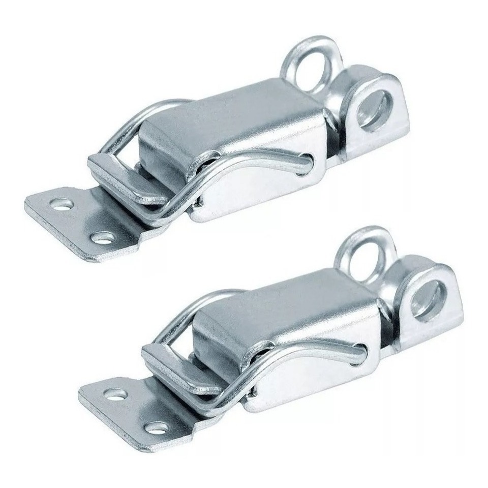 Kit Com 2 Fecho Engate Rápido Zincado P/ Cadeado 7 Cm Fa3/e1 em Oferta na Shopee
