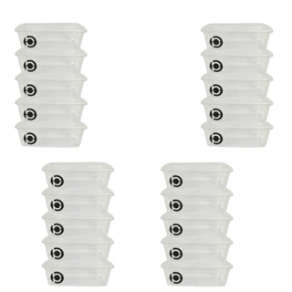 Kit 20 Pote Vasilha Com Tampa 300Ml BPA FREE Plastbon em Oferta na Shopee