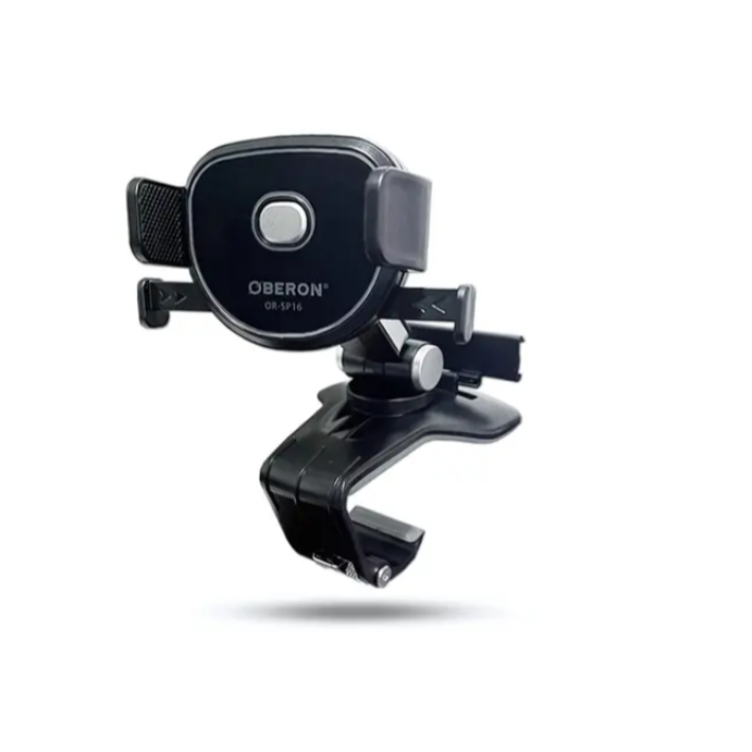 Suporte de celular 360º para painel retrovisor quebra sol automotivo com clip
