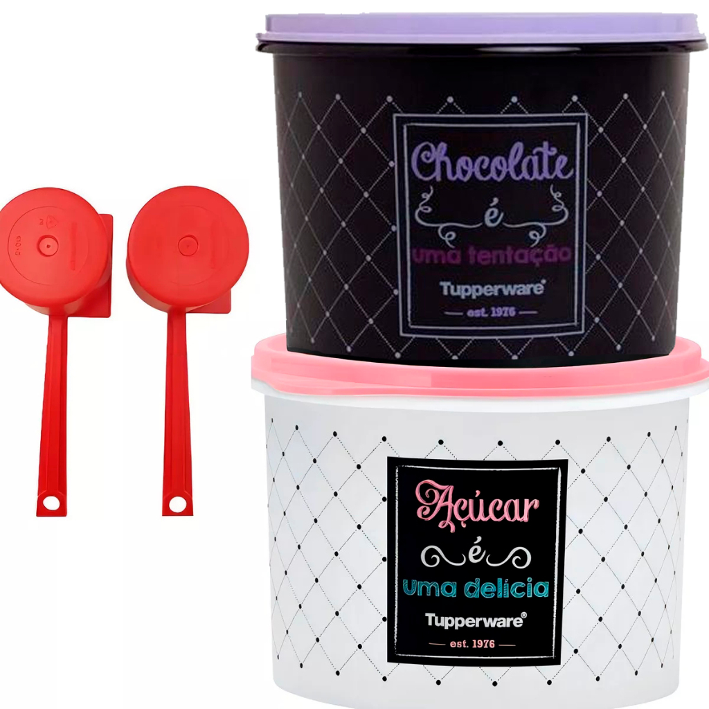 Tupperware Bistro Áçúcar + Chocolate + medidor