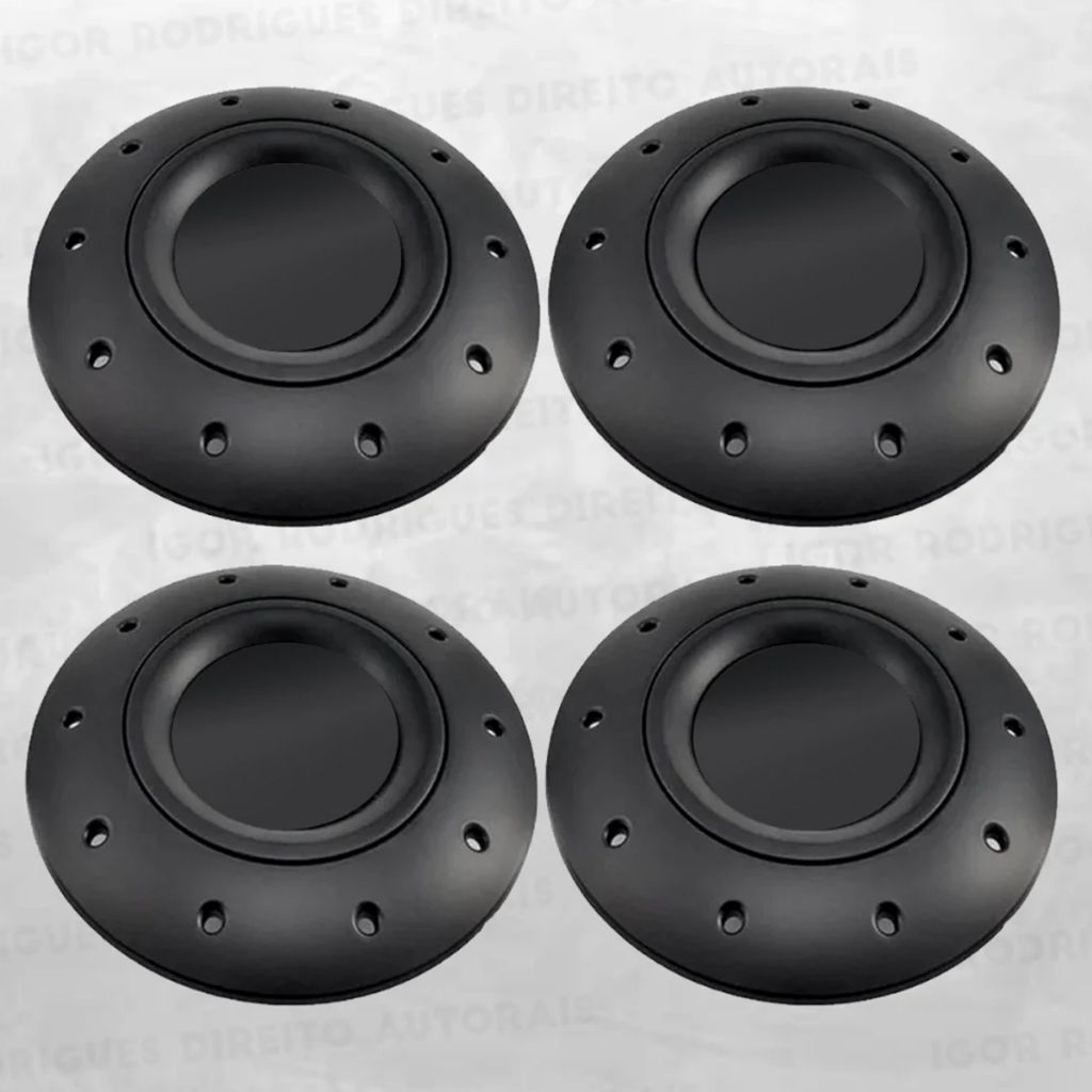 Kit Calota Para Roda De Ferro Fox Polo Golf Bora ARO 15 - 5 FUROS
