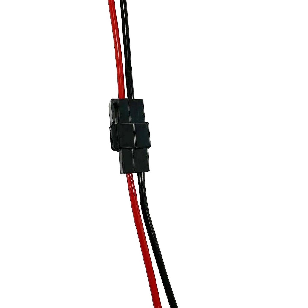 Chicote Conector 2 Vias Fio 4 Mm Preto - Unidade Cód. 35/z1