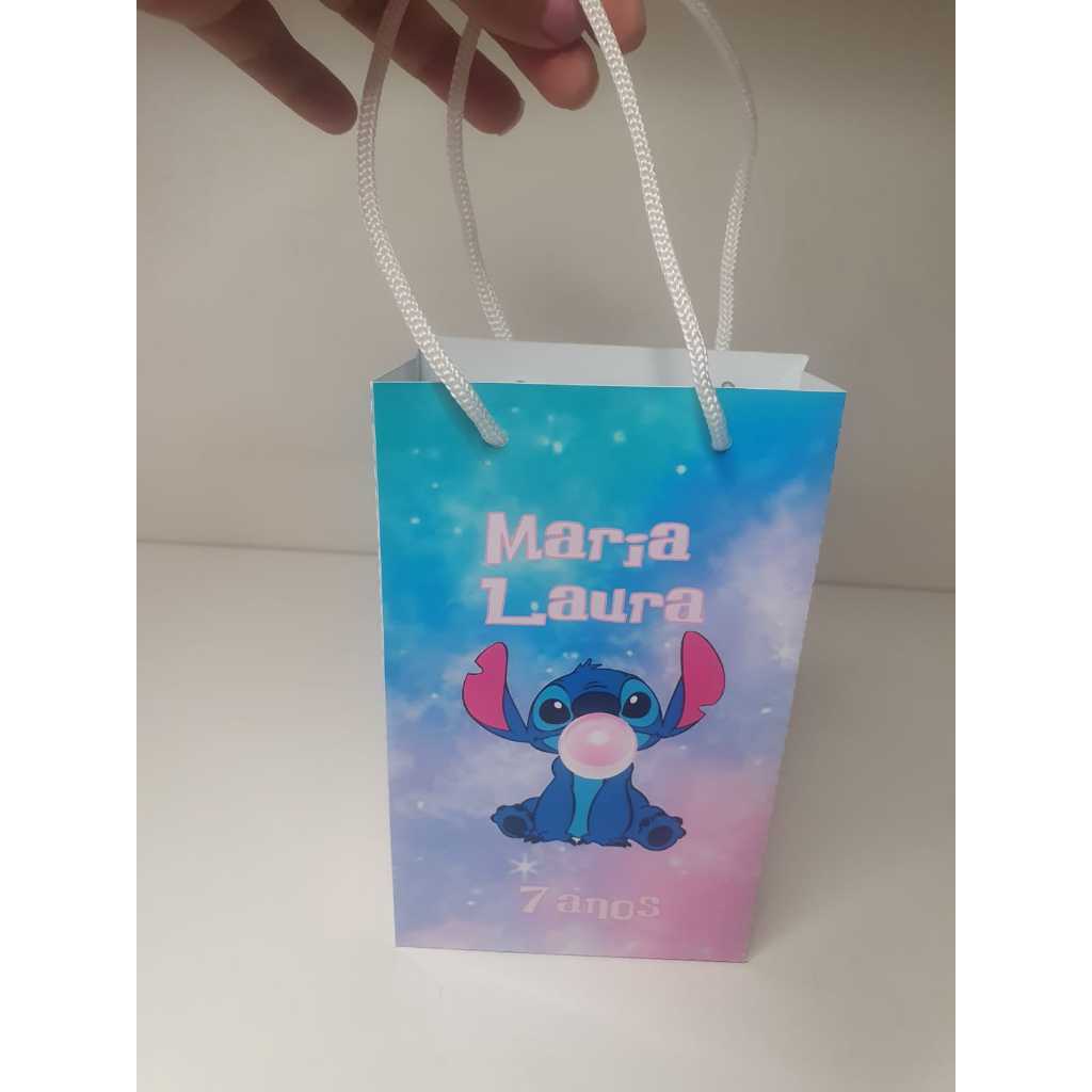 Sacolinha Stitch Personalizada Nome Sacolinha Stitch Sacolinha Surpresa