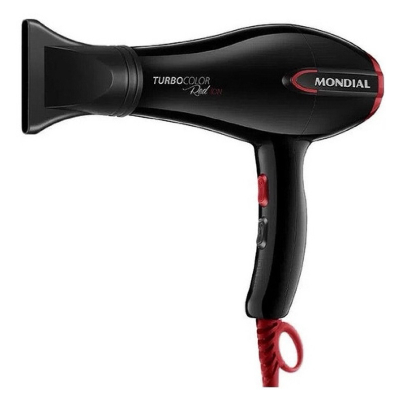 Secador De Cabelos Turbo Sc-41 Mondial Preto/vermelho 1900w