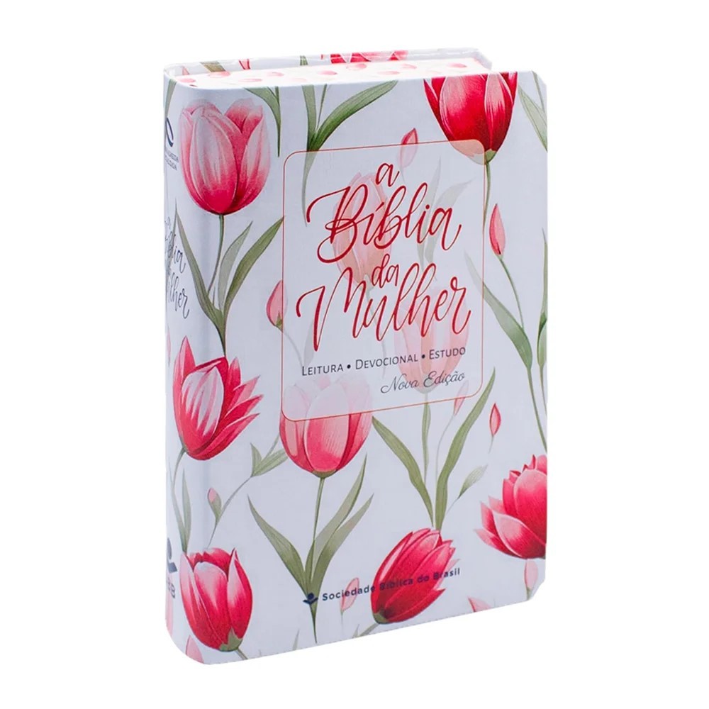 A Bíblia da Mulher - Portátil - NAA - Capa Tulipa Vermelha em Oferta na Shopee