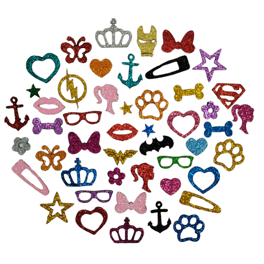 Adesivo Colante Pet Eva Gliter Aplique Petshop 1.000 Un