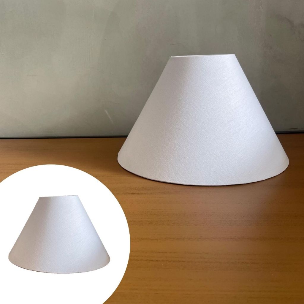 Cúpula de Abajur luminaria 10x20x30cm Tecido Algodão Soquete Nacional Ref 20 em Oferta na Shopee