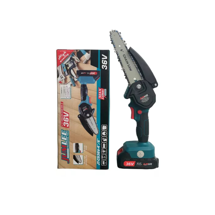 Motosserra Elétrica Recarregável Portátil 36v Portátil - Serra 4" e 6"