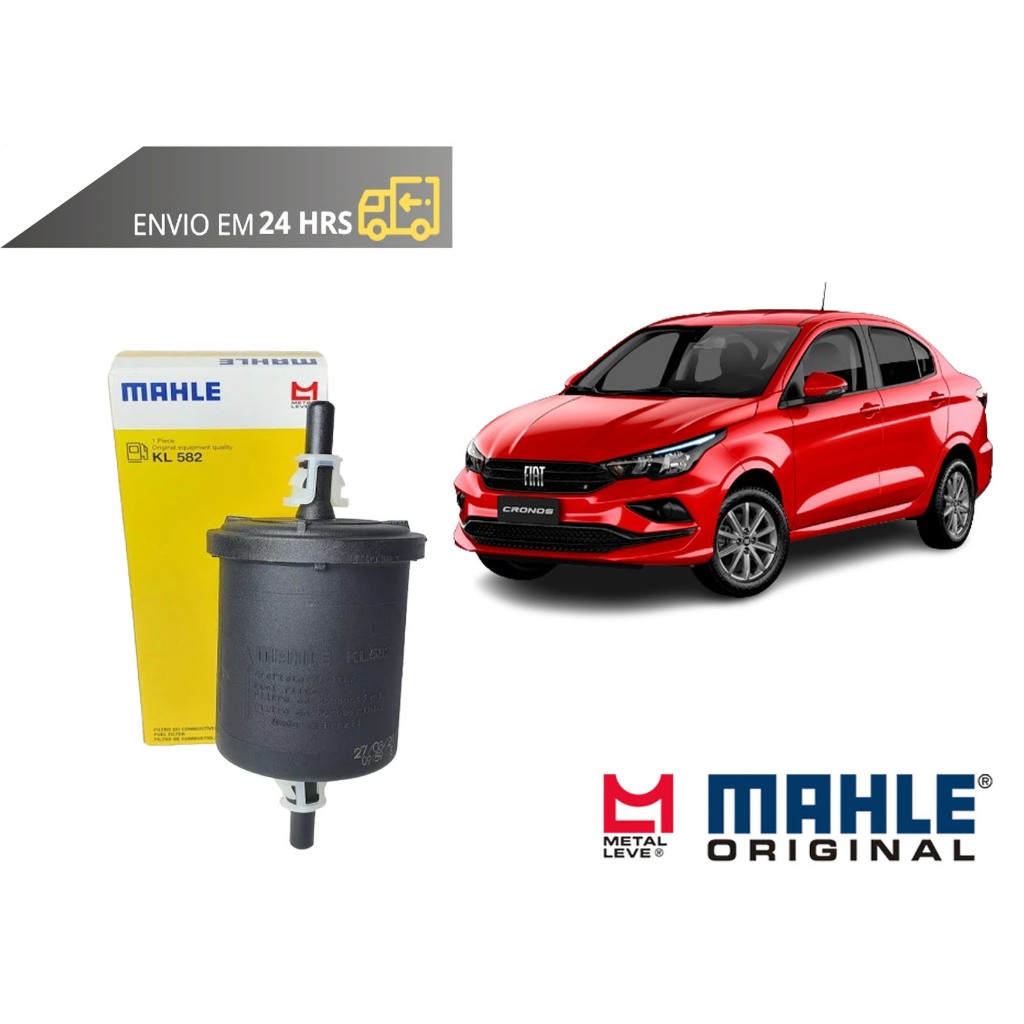 Filtro de Combustivel Fiat Cronos todos de 2018 a 2025 Original Mahle Metal leve em Oferta na Shopee