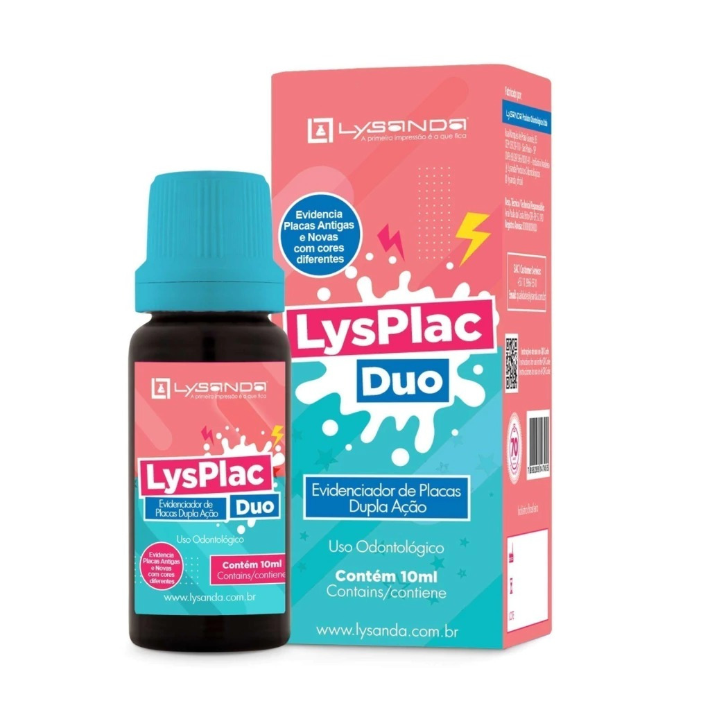 Evidenciador de Placa - LysPlac Duo - Lysanda em Oferta na Shopee