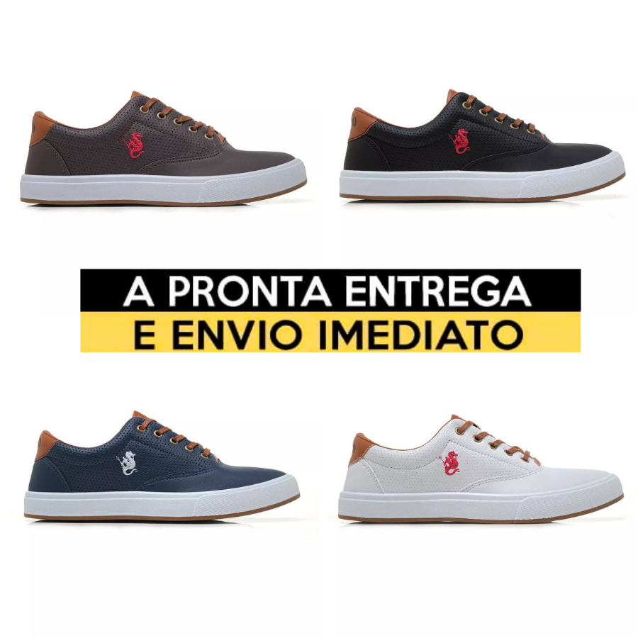 Tenis Sapatenis Masculino Casual Confortavel Promoção Envio Imediato