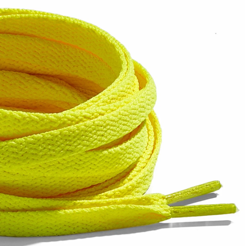 Par de Barbante Cordão Cadarço para Tênis Sapatos Botas Utilidade AMARELO