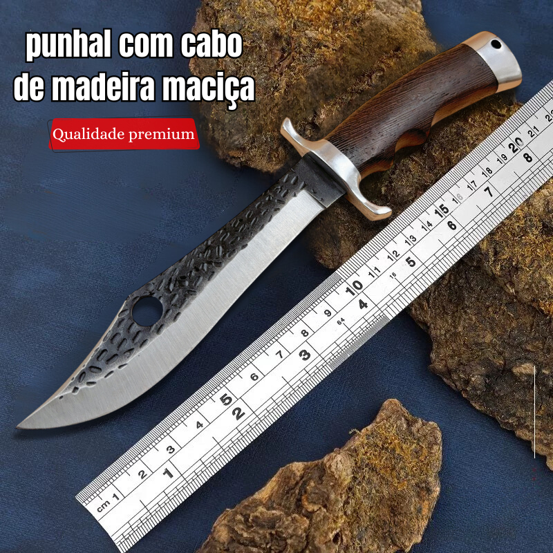 Faca de Cozinha e Aventura em Inox Fulltang - Resistente e Versátil