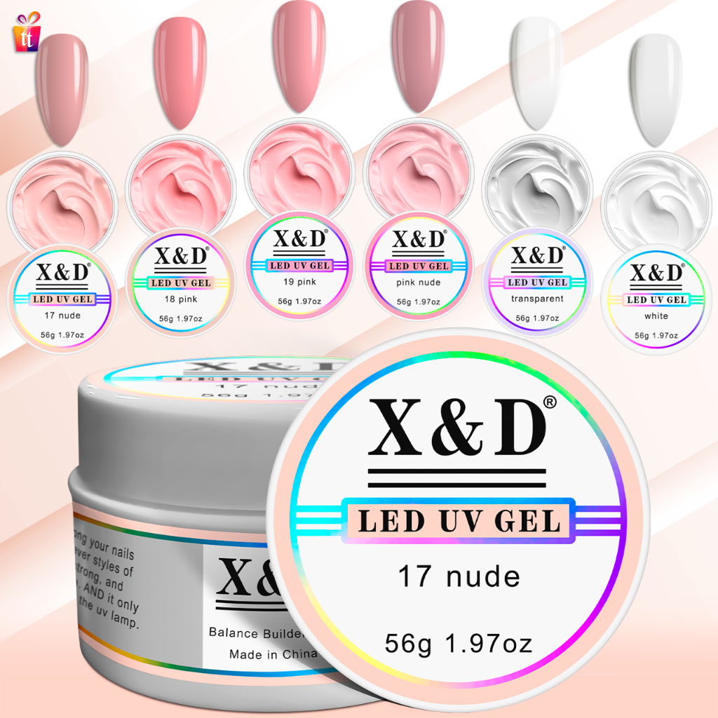 Gel X&D 56g Para Unhas Gel fibra XED XD Profissional Alongamento De Unha