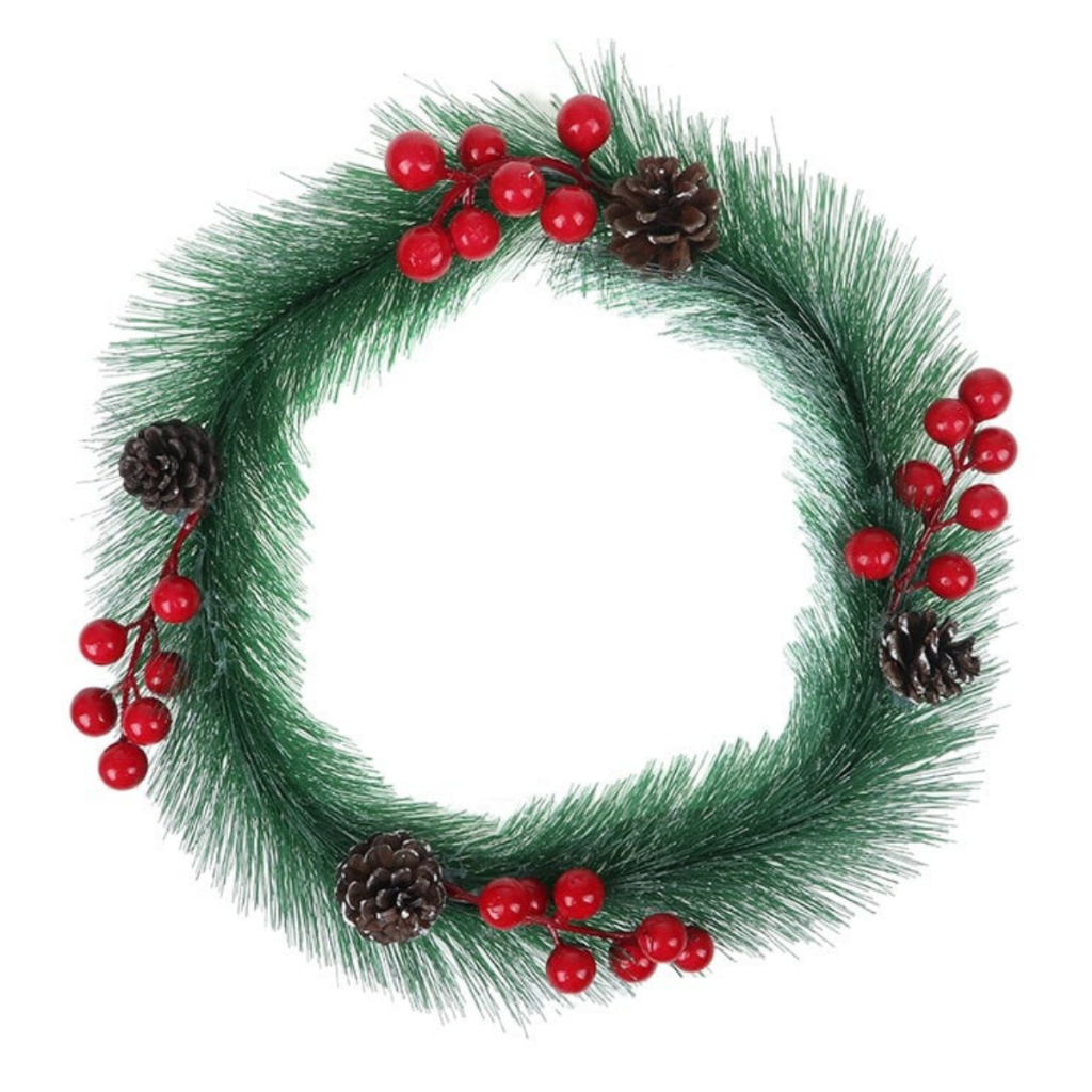 Guirlanda de Natal Com Frutinha Enfeite de Porta