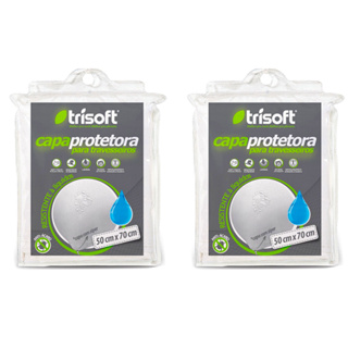 Kit 2 Capa Impermeável de Travesseiro Com Ziper 100% Fronha Protetora Anti Acaro Grande Branco em Oferta na Shopee