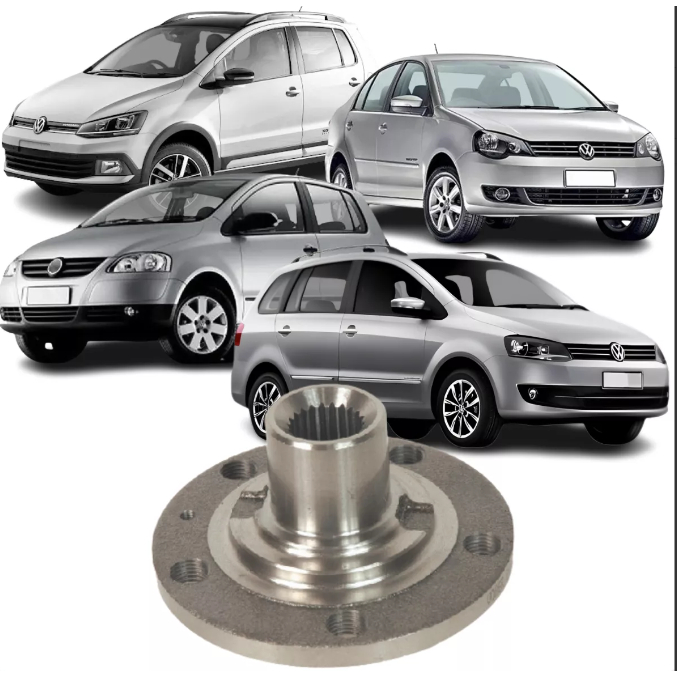 Cubo Roda Dianteiro Crossfox Fox Polo Spacefox 2003 À 2019 - 28030418