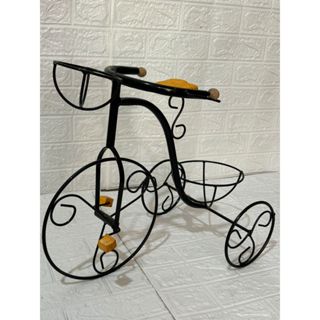 Bicicleta jardim porta vaso sacada varanda decoração rústica em Oferta na Shopee