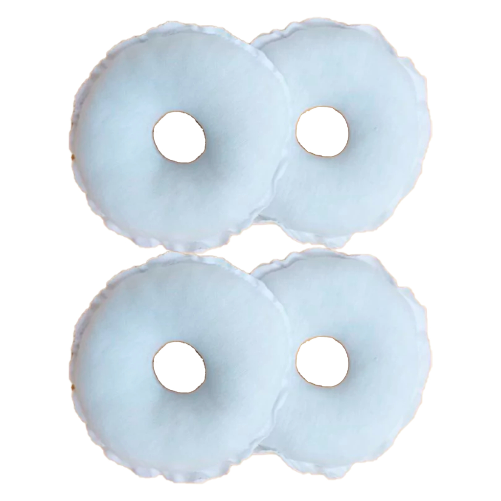 kit 04 rosquinha absorvente amamentação maternidade comfort