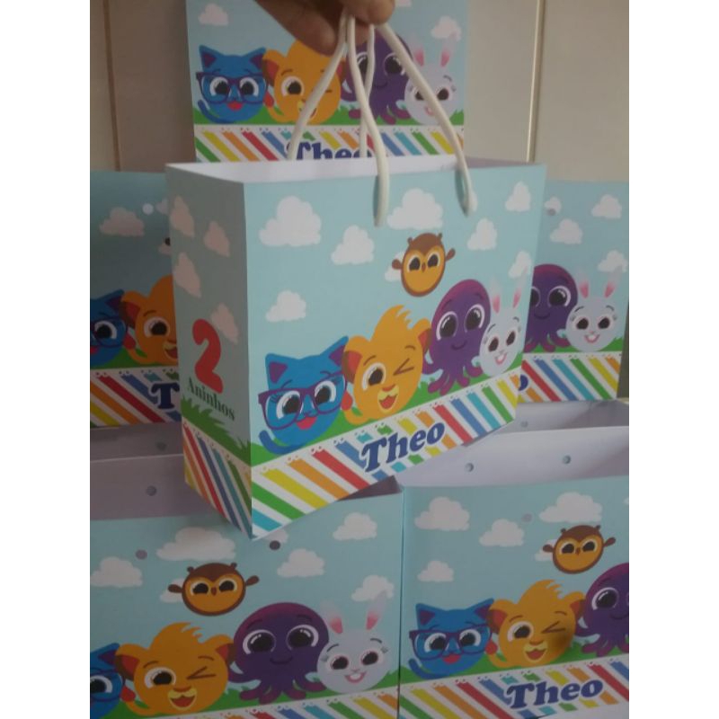 Sacolas bolofofos( PEGUE E MONTE ) 16*20/KIT PERSONALIZADOS SACOLINHA BOLOFOFOS PARA LEMBRANCINHA