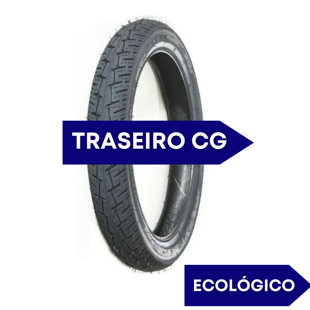 PNEU TRASEIRO MOTO TITAN 150 CG 125 FAN 160 CARGO HONDA YBR YAMAHA 90 90 18