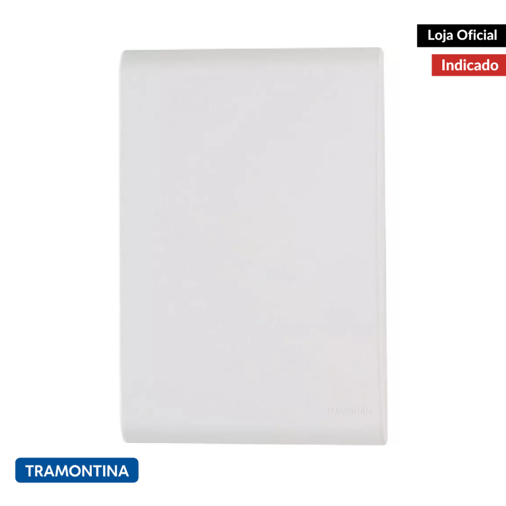 Placa Cega 4x2 Liz Tramontina Cor Branco Sala Cozinha Banheiro Quarto