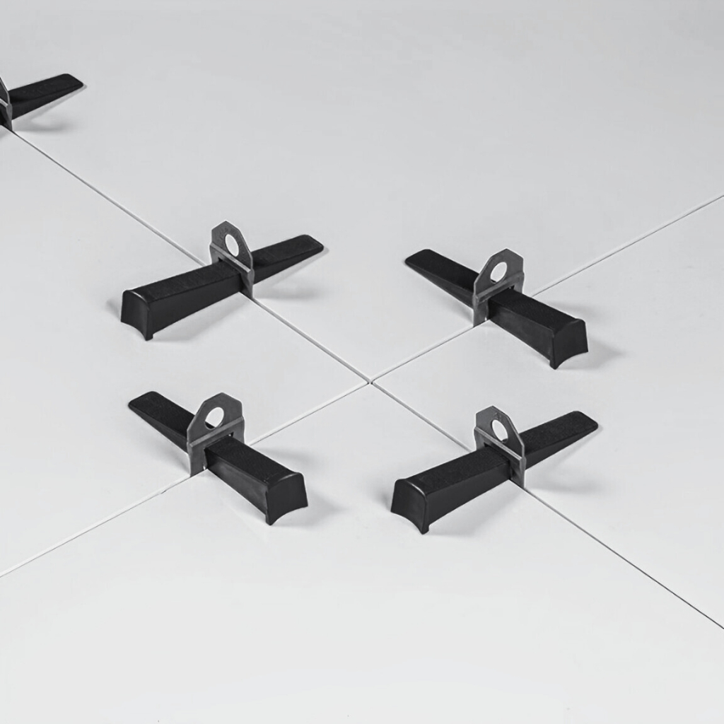 Nivelador Para Piso Slim 2mm com 100 cunhas Mais 1000 mil Niveladores