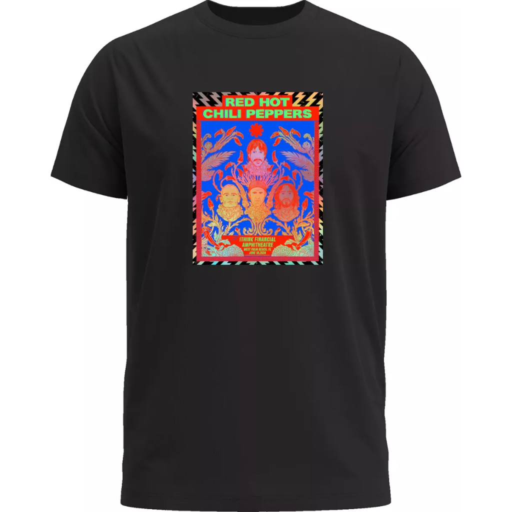 Camiseta Red Hot Chili Peppers West Palm Beach Poster