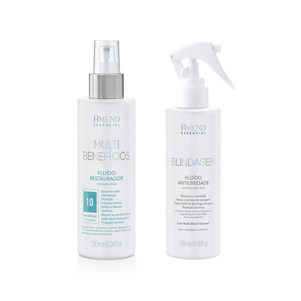 Amend KIT Fluído Multibenefícios Restaurador 180ml e Fluído Blindagem Antiumidade 180ml em Oferta na Shopee