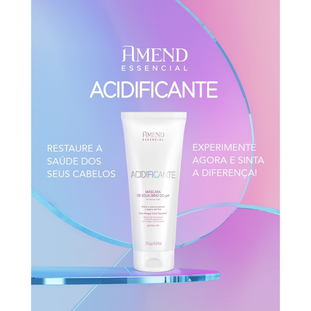 Amend KIT Cronograma Capilar 3 Ampolas de 14ml + Máscara Acidificante Equilíbrio do PH 250g · foto 2