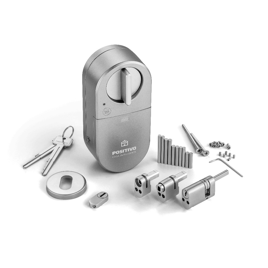 Kit Fechadura Digital Smart Inteligente Positivo Wi-Fi Hub - Home & Living
