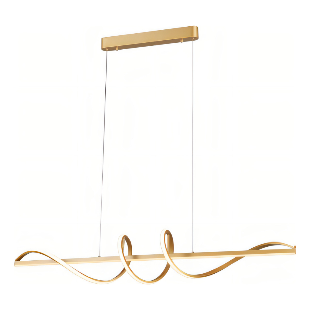 Pendente Led 3000k 63w 100cm Metal Dourado  Dcd03036