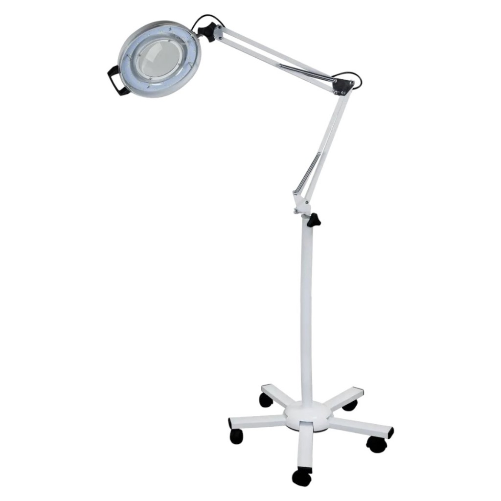 Lupa Luminária 30 Pontos De LED com Tripé De Chão Regulável Articulado Estética Estek Original