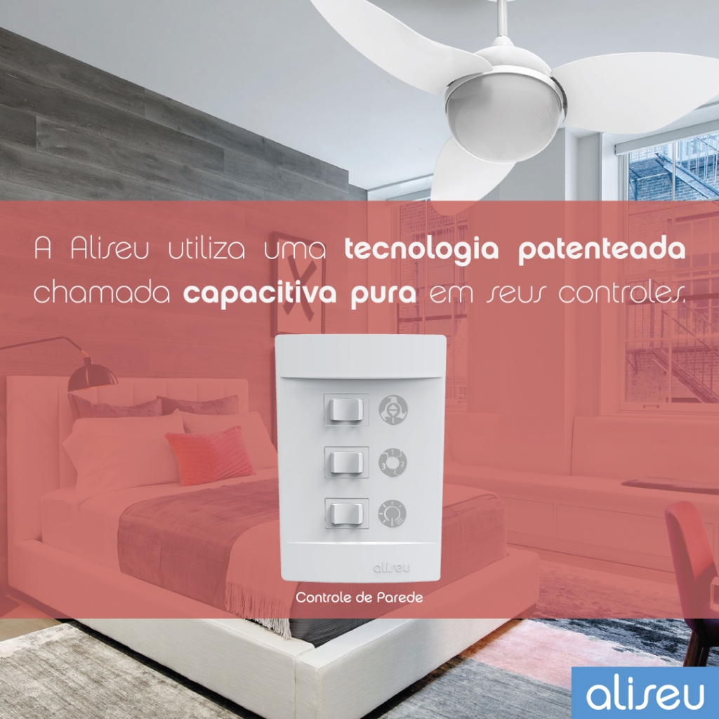 Detalhes do Controle de Parede Aliseu 