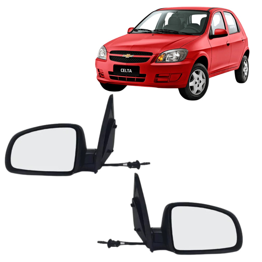Retrovisor de Chevrolet Celta Prisma 2007 2008 2009 2010 2011 2012 2013 Com controle