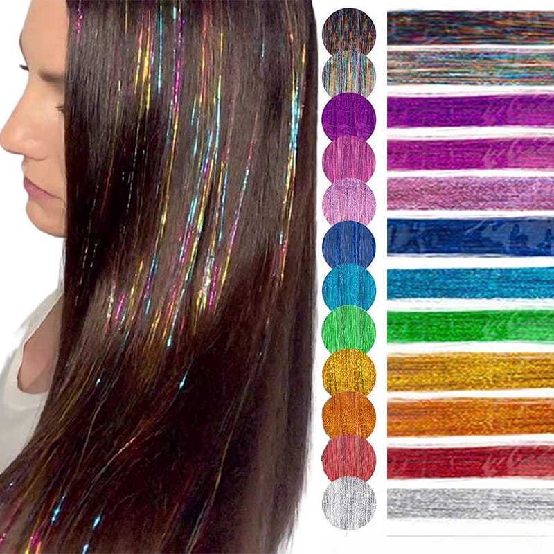 Grampo de Extensão Do Cabelo Fio de Ouro Glitter Peruca Tic Tac em Oferta na Shopee