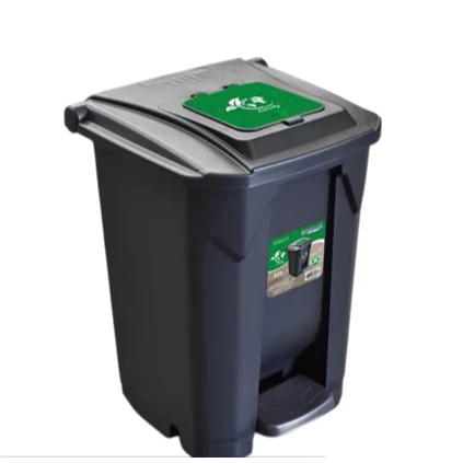 LIXEIRA GRANDE CLICK 120L PRETA C/ RODA E PEDAL COZINHA AREA EXTERNA ESCOLA TOY 25749 em Oferta na Shopee